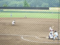 笠間球場 試合風景