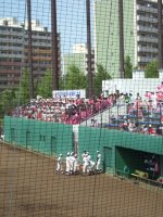 俣野球場 試合風景