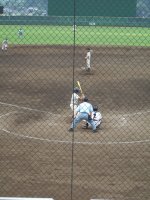 笠間球場 試合風景