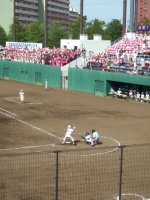 俣野球場 試合風景