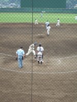 笠間球場 試合風景