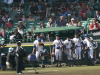 大会第 8日目 2回戦 3月29日 聖光学院高校 対 横浜高校
甲子園球場に挨拶、そして夏への誓い。