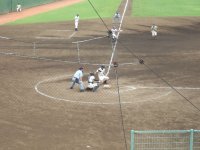 笠間球場 試合風景